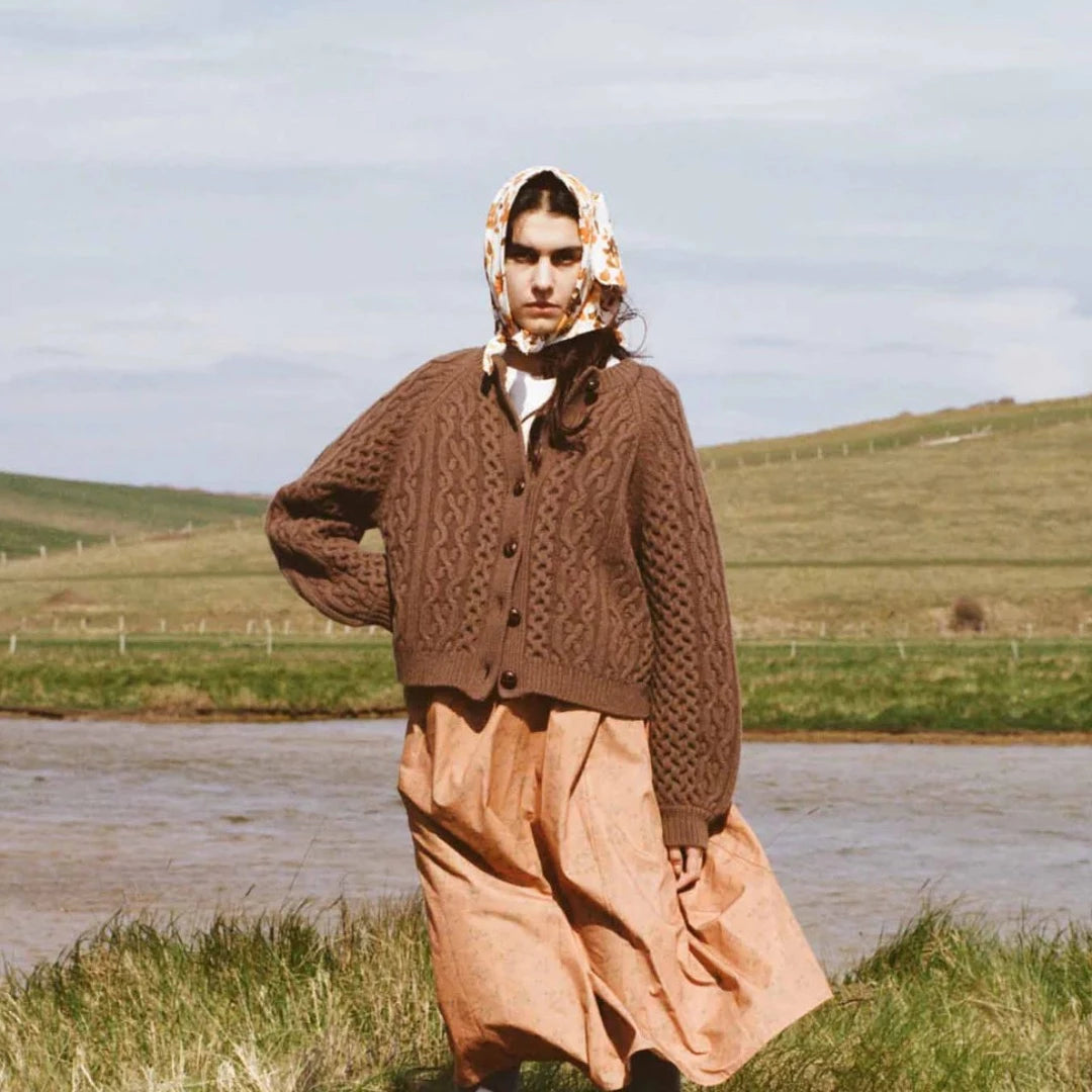 Quince Cardigan, Brown