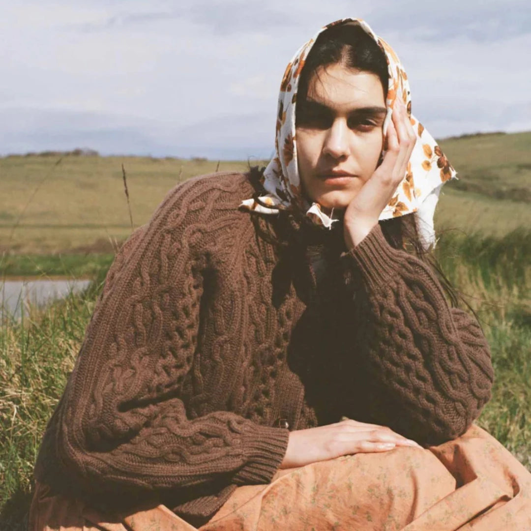 Quince Cardigan, Brown