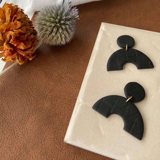The Avery, Polymer Clay Arch Earrings