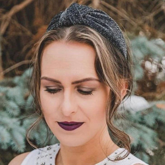 Sparkle Holiday Headband, Gold and Silver