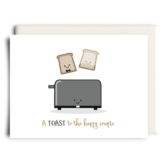 A Toast to the Happy Couple, Wedding Greeting Card