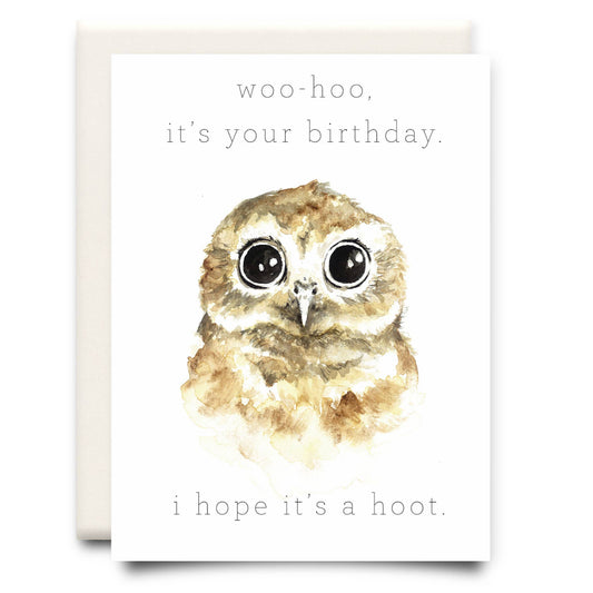 Hope it's a Hoot, Birthday Greeting Card