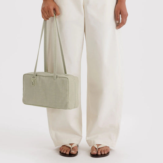 Baggu, Nylon Bowler Bag, Celadon