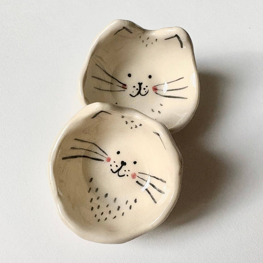 Tiny Cat Face Mini Dish