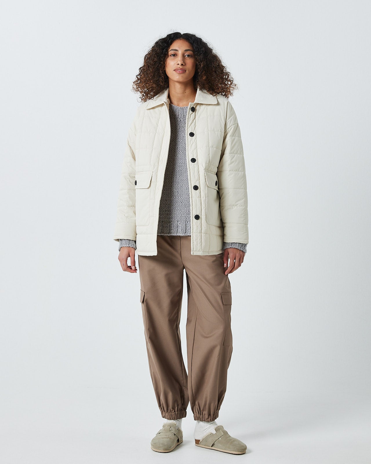 Sarasigne Jacket, Almond Milk