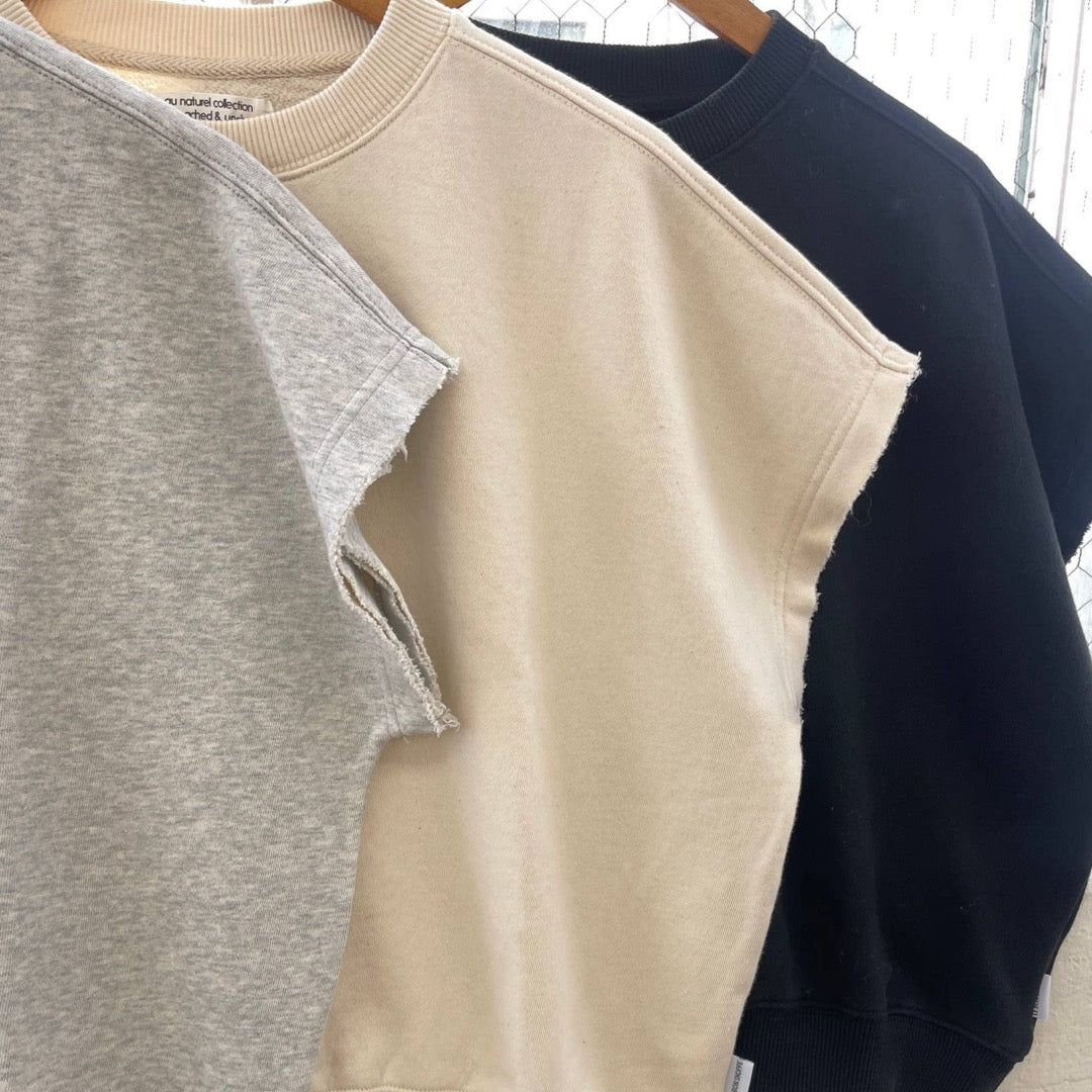 French Terry Sophie Top, Natural