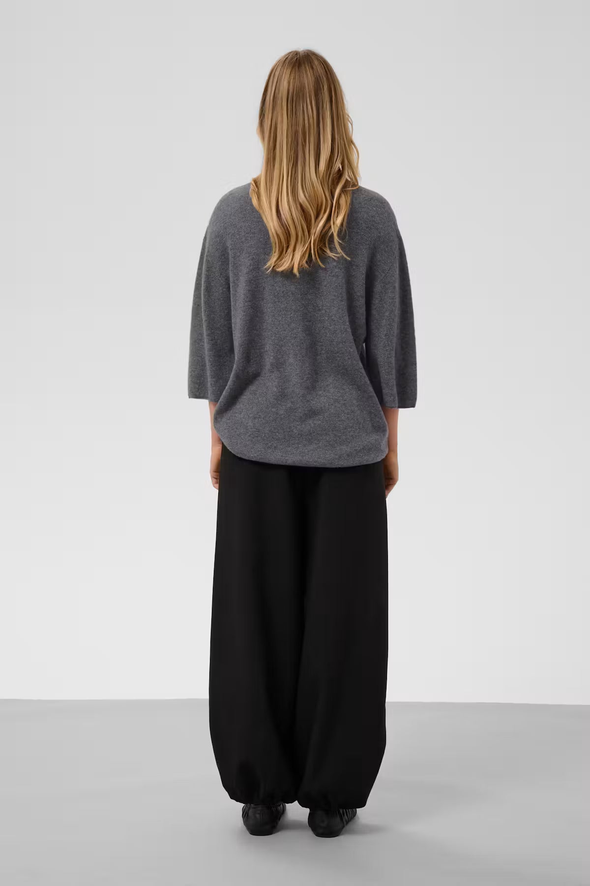 Soaked, Sida Pullover, 100% Wool, Grey Melange