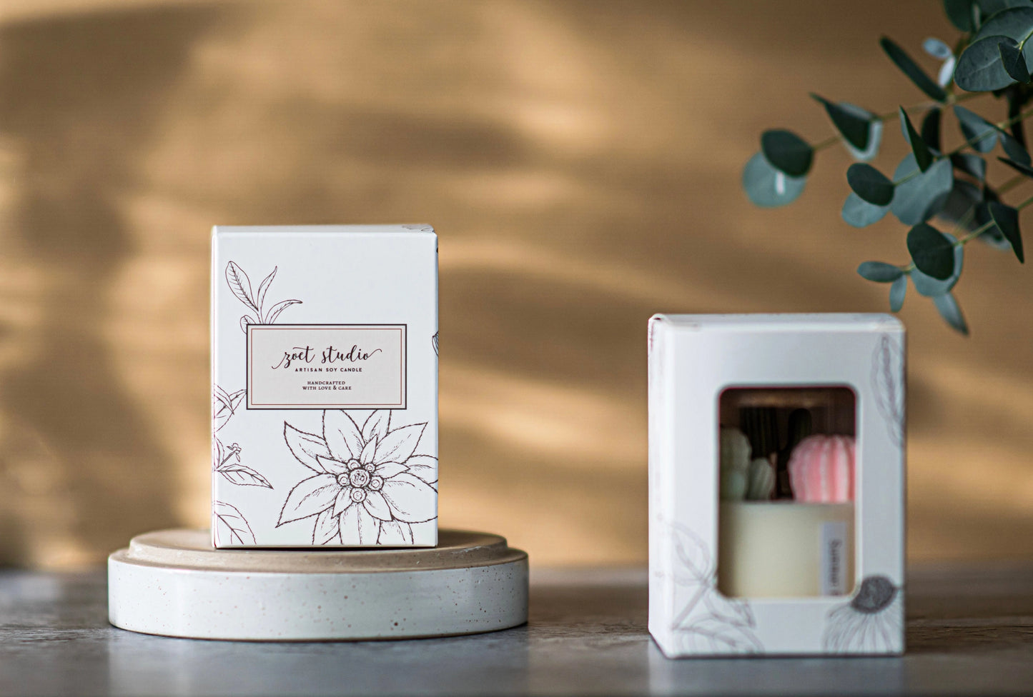 Bunny Ear Cactus Candle, Soy Blend Candle