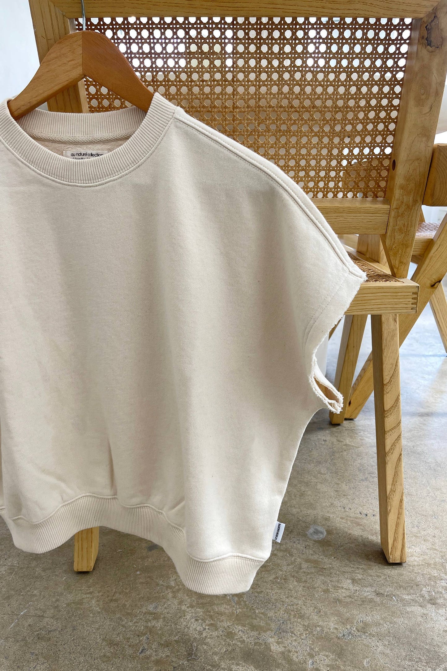 French Terry Sophie Top, Black