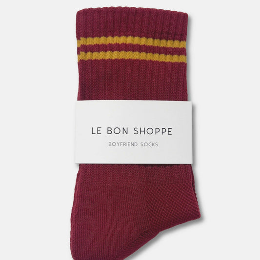 Le Bon Shoppe, Boyfriend Socks, Cardinal