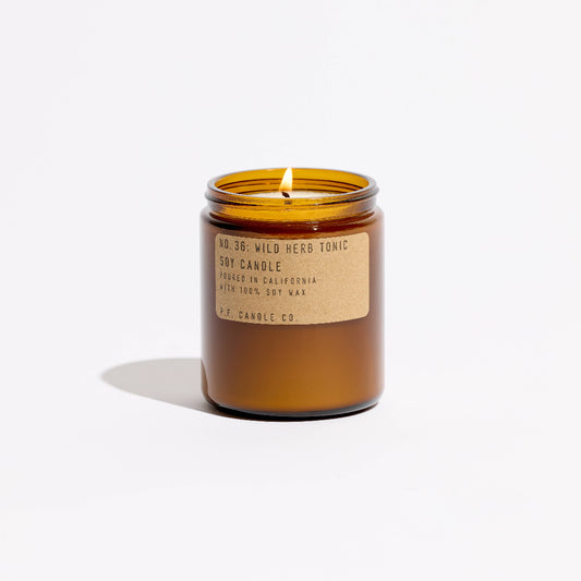 P.F. Candle Co. L, Wild Herb Tonic, 7.2 oz Standard Soy Candle