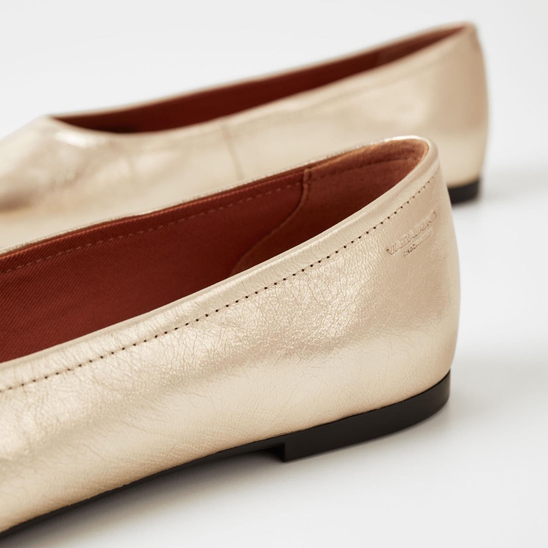Vagabond, Jolin Shoes, Gold Metallic Leather