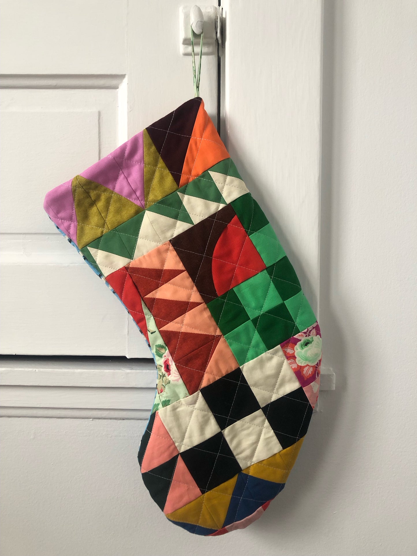 Modern Quilted Stocking No. 3