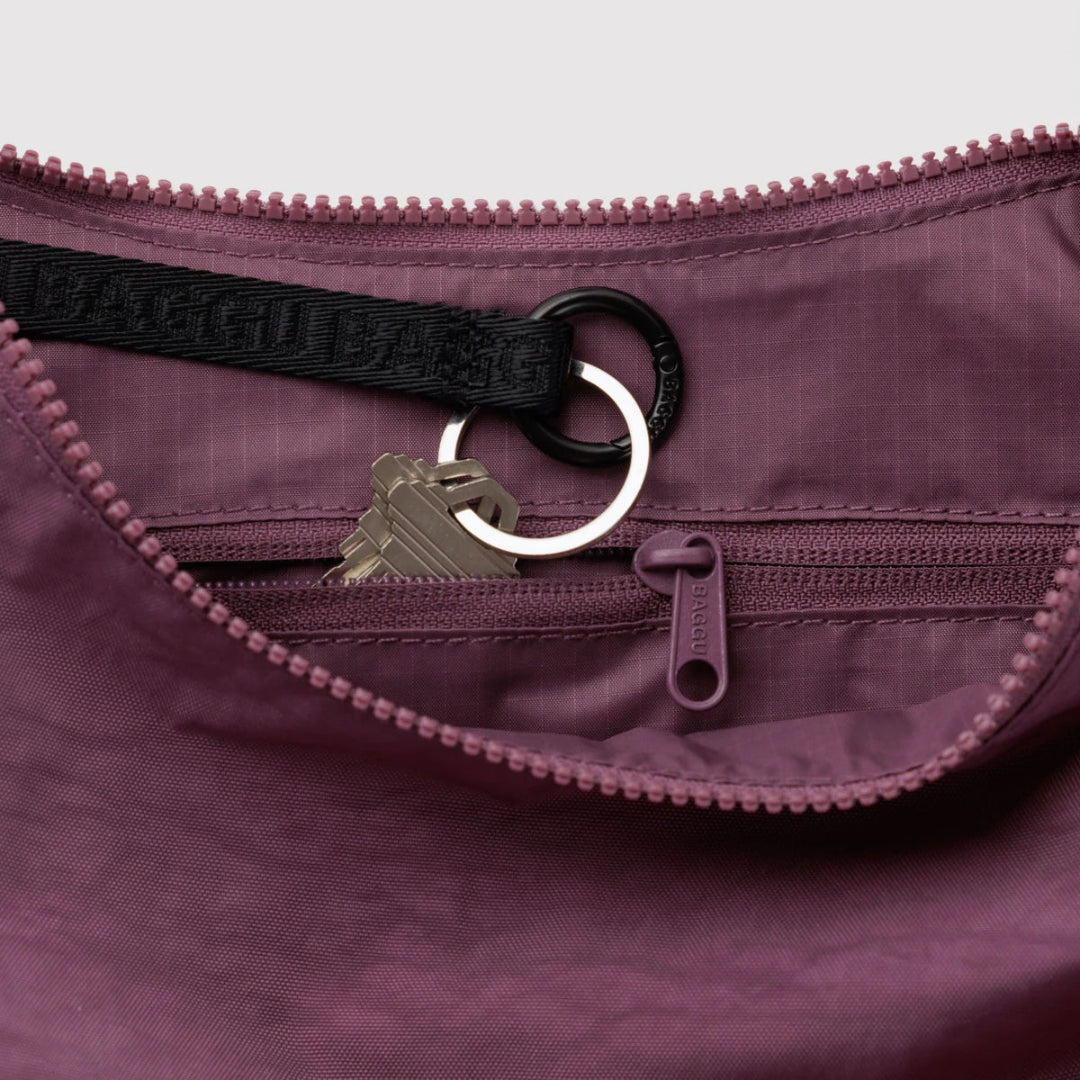 Baggu, Medium Nylon Crescent Bag, Wild Plum