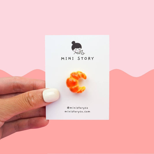 Bread Bakery Brooch, Croissant Pin