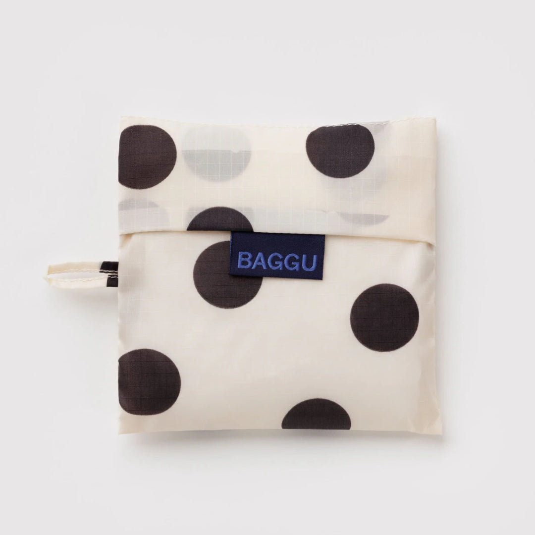 Baggu, Standard Baggu, Cream and Black Polka Dot