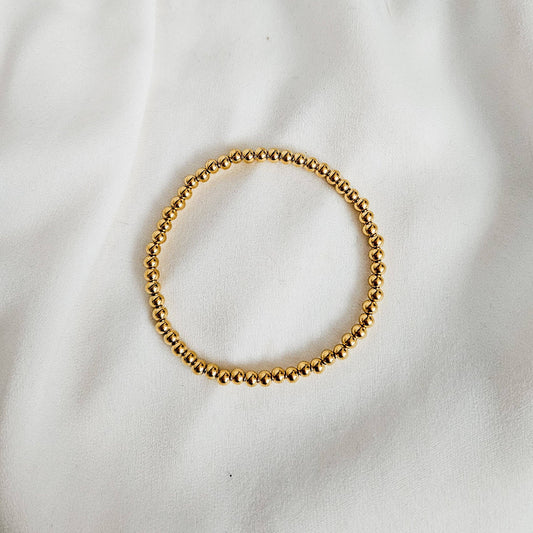 Rock Paper Pretty Jewelry, Gold Everyday Bracelet, 4mm