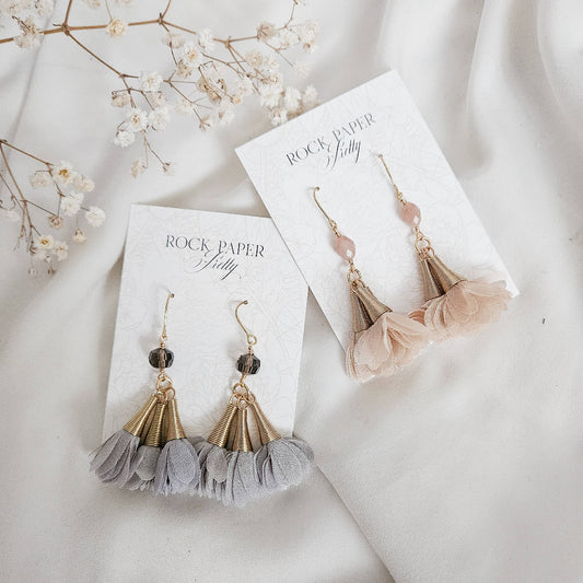 Rock Paper Pretty Jewelry - Swan Song Earrings