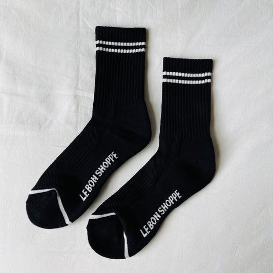 Le Bon Shoppe, Boyfriend Socks, Noir