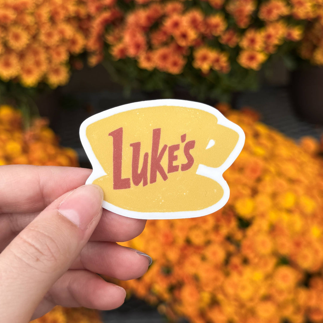 Luke's, Cozy Fall Cup Vinyl Sticker