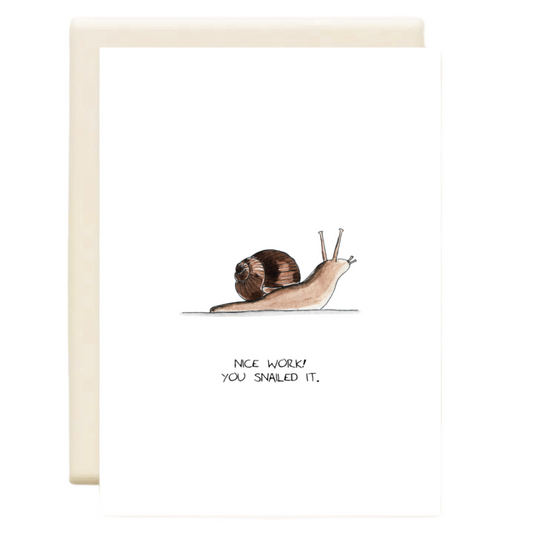 Snailed It, Everyday Greeting Card