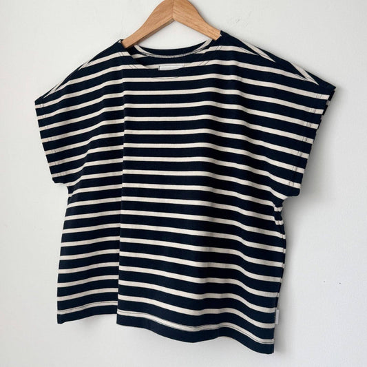 Le Bon Shoppe, Manon Tee, White Stripe on Navy