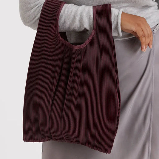 Baggu, Pleated Baggu, Mahogany