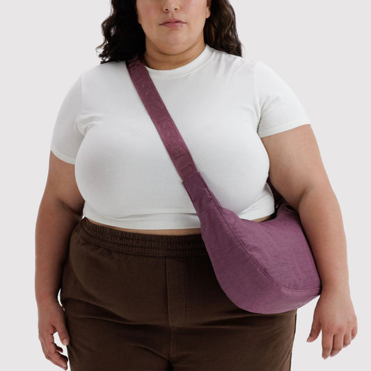 Baggu, Medium Nylon Crescent Bag, Wild Plum