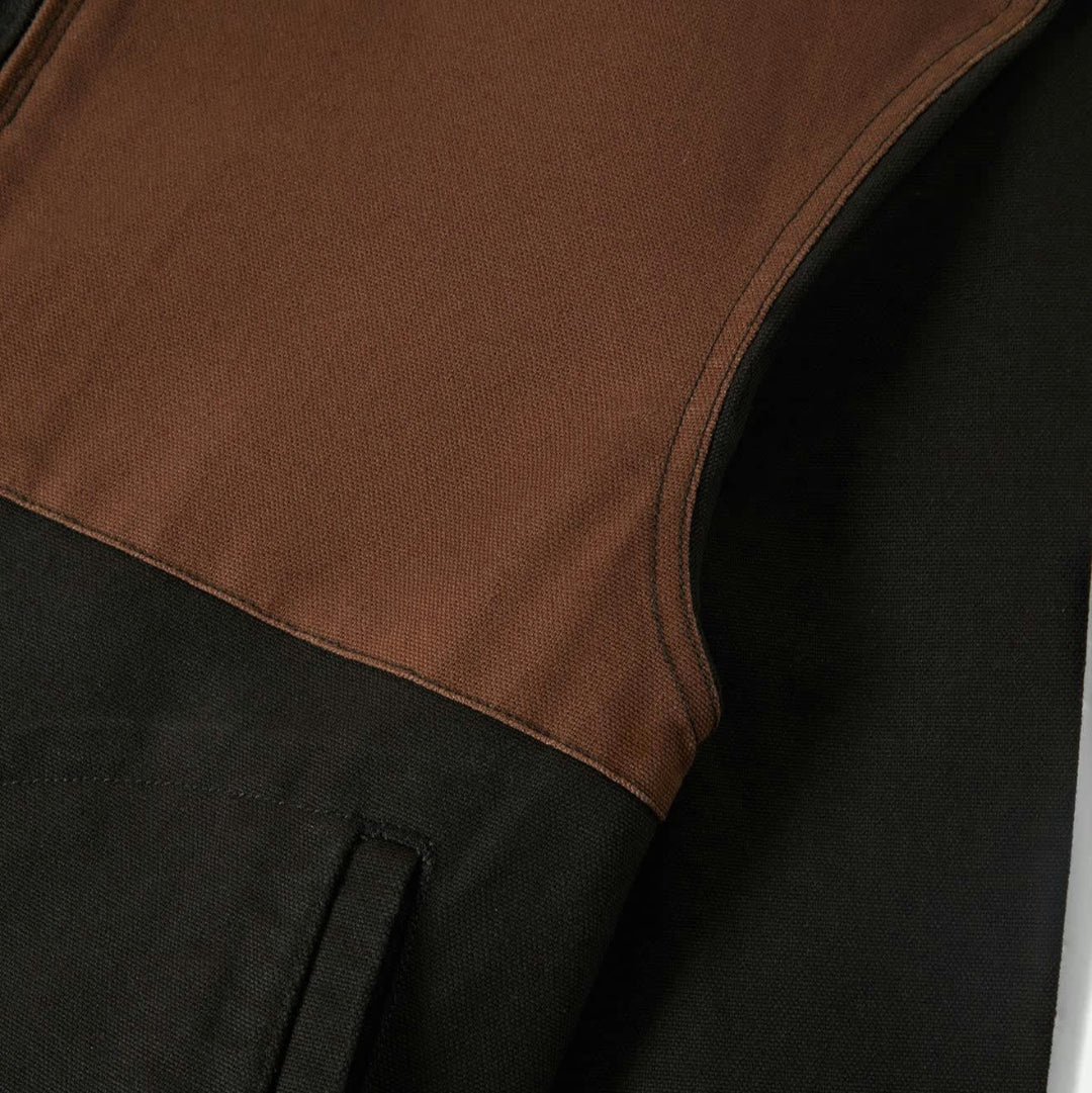 Brixton, Mechanics W Garage Zip Jacket, Port/Black/Pinecone Brown