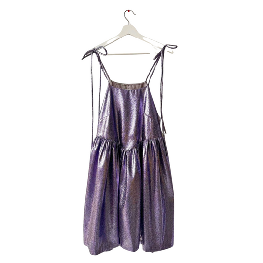 Eliza Faulkner, Amy Dress, Lilac Metallic