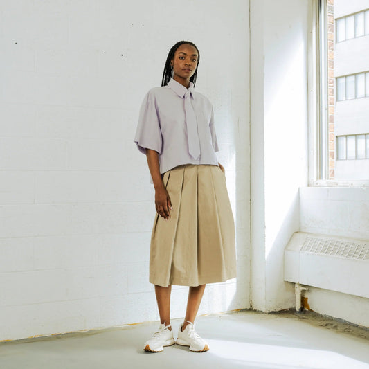 Bodybag by Jude, Montego Cropped Shirt, Lavender