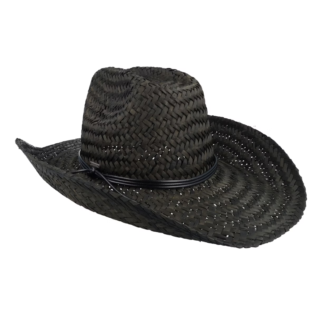 Brixton, Houston II Straw Cowboy Hat, Black