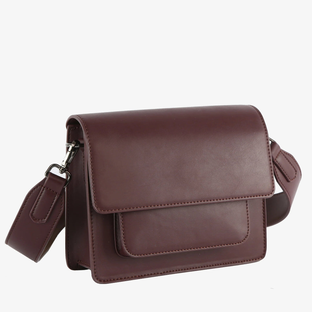 HVISK, Cayman Pocket Soft Structure Bag, Midnight Plum