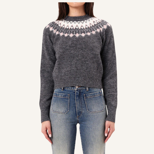 Rolla's, Fair Isle Knit, Vintage Black