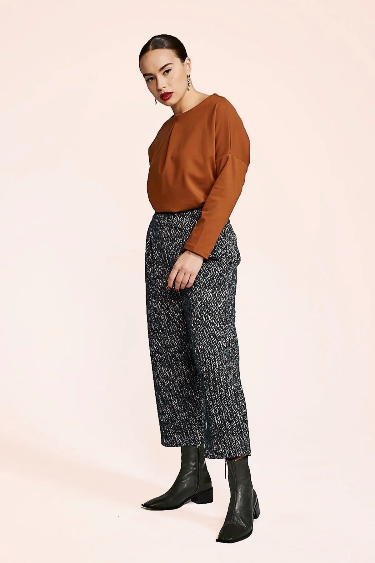 Homer Pants, Black Chevron
