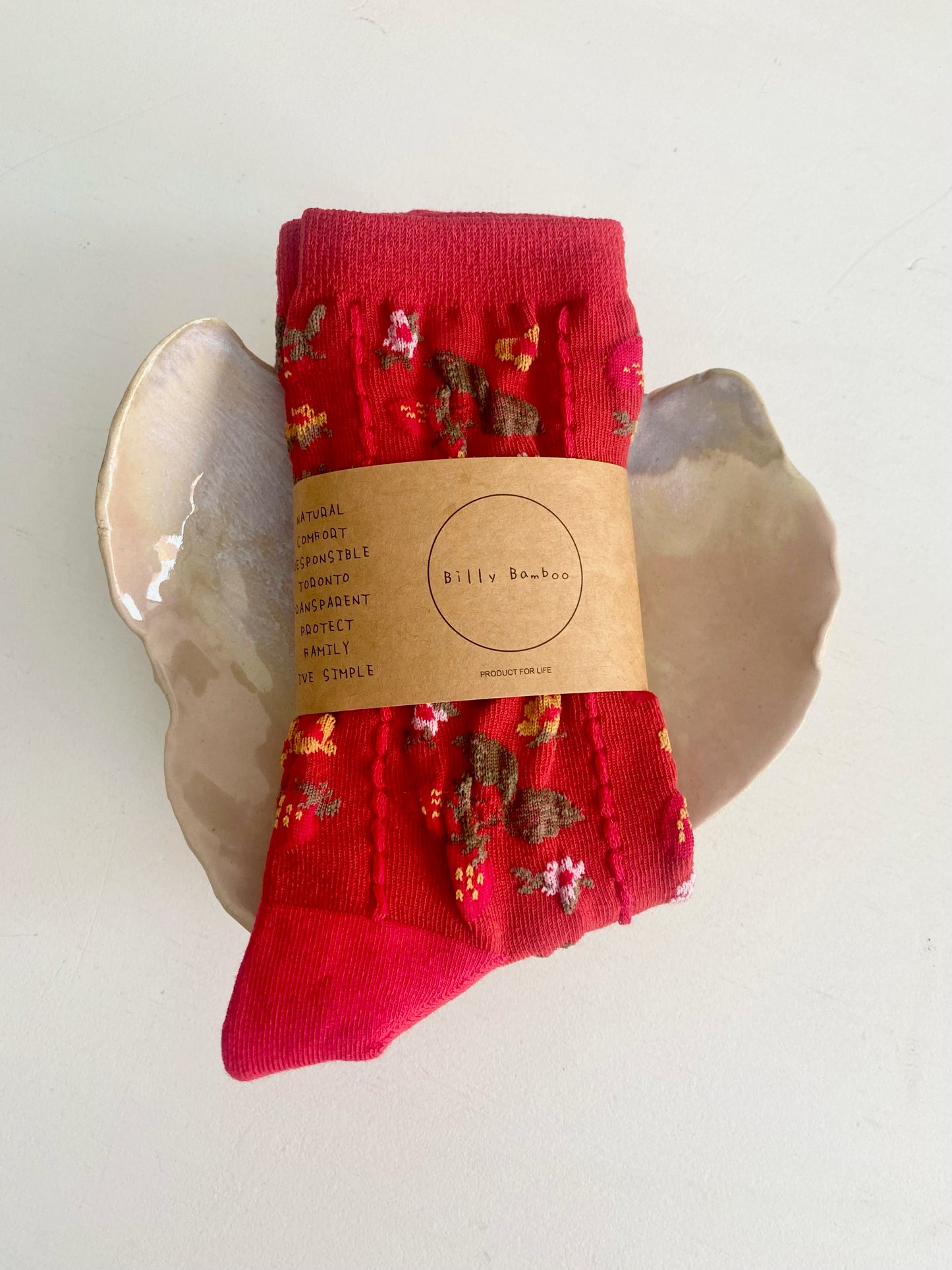 Billy Bamboo, Strawberry Socks, Various Colours