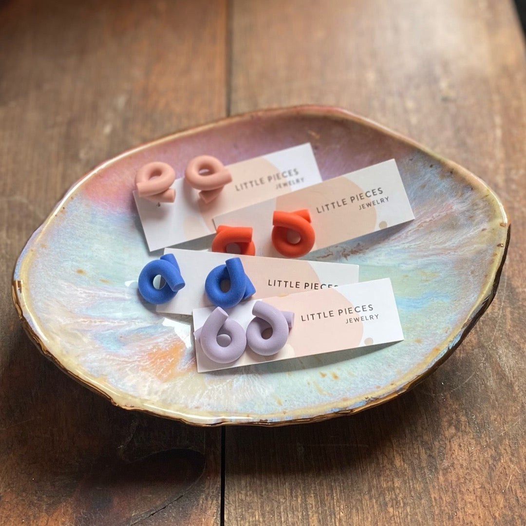 Loop earrings, Mini, Various Colours