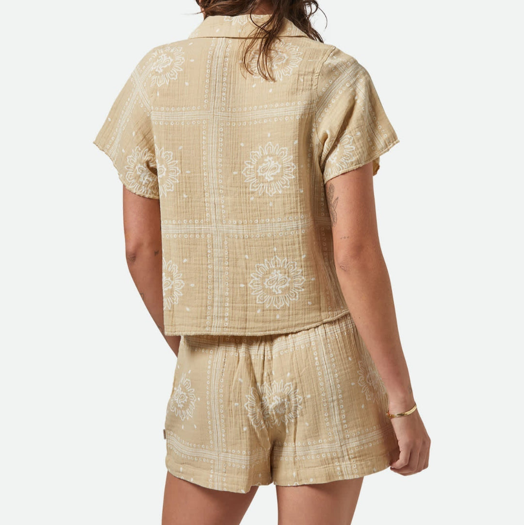 Brixton, Wandering Tie Top, Pale Khaki Bandana