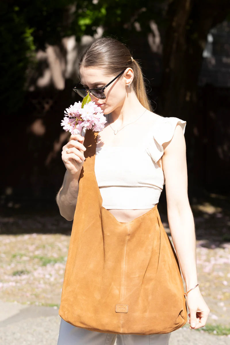 Risa, Knot Tote Suede Brown