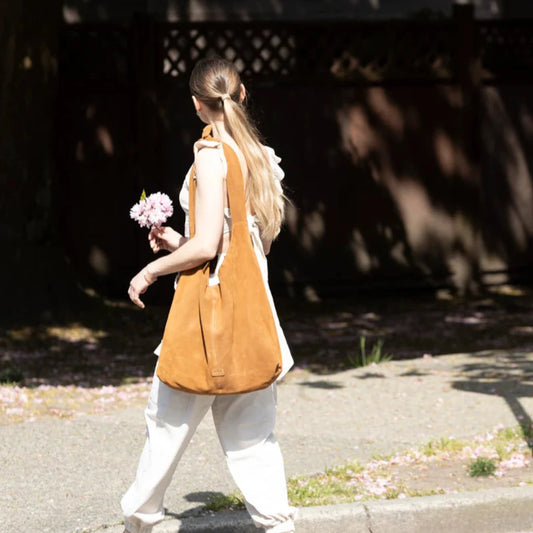 Risa, Knot Tote Suede Light Brown