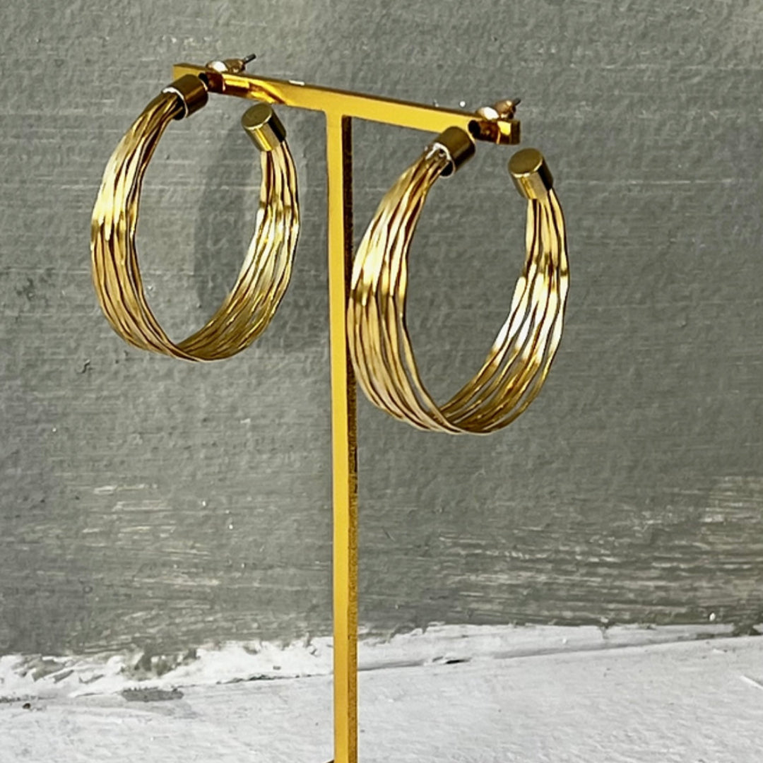 Vintage Brass Hoops, 4 Styles