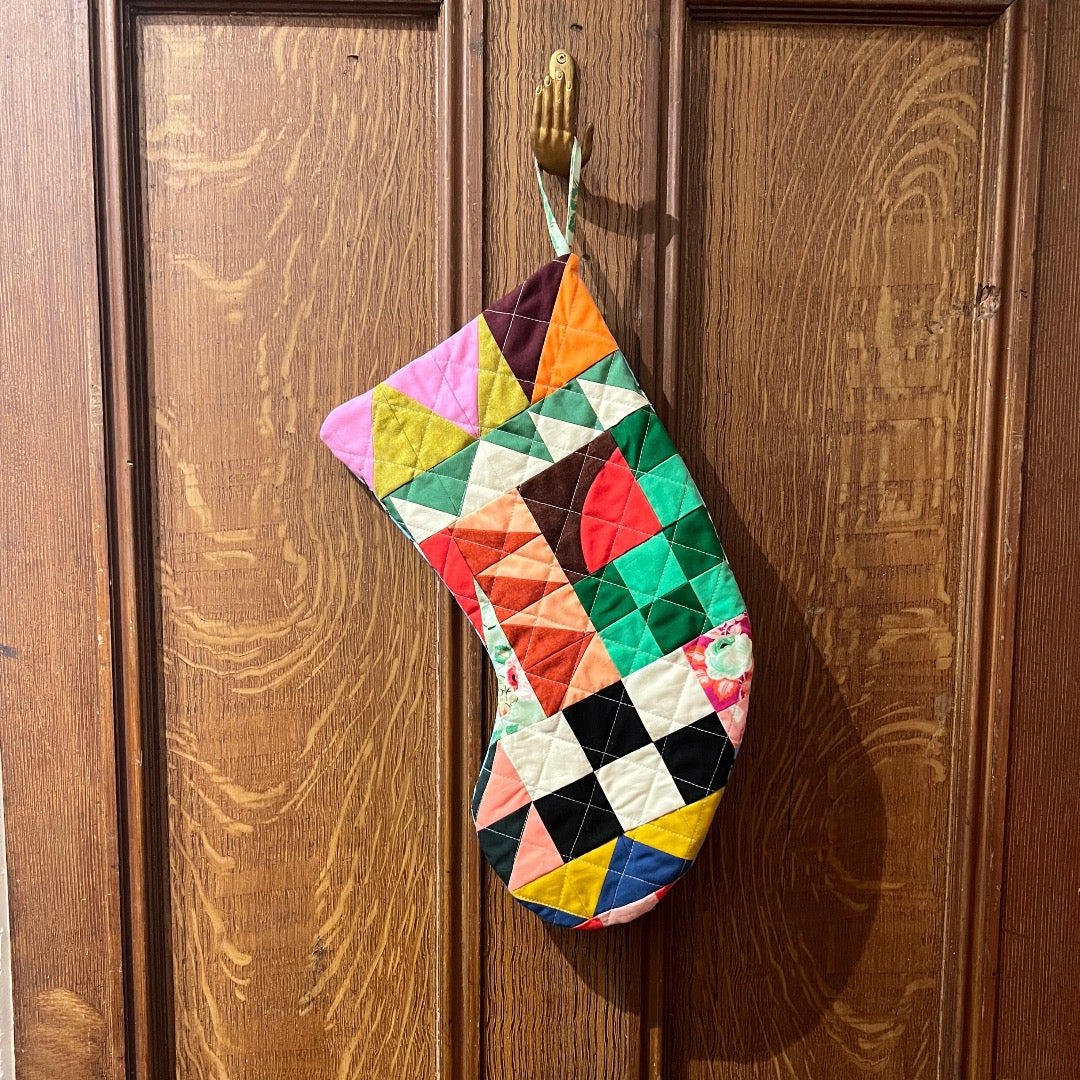 Modern Quilted Stocking No. 3