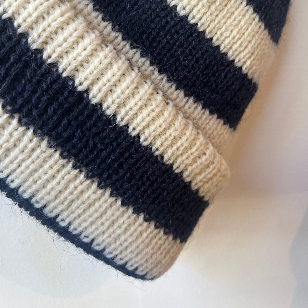 Milo & Dexter, Hand Knit Wool Ribbed Toque Extra Chunky