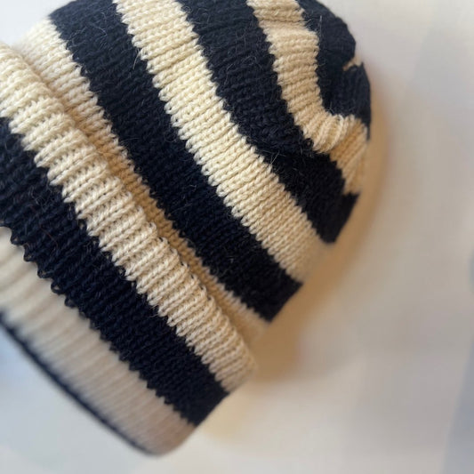 Milo & Dexter, Hand Knit Wool Ribbed Toque Extra Chunky