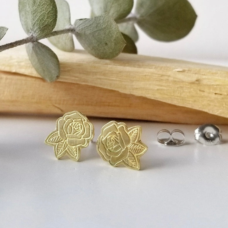 Rose Stud Earrings