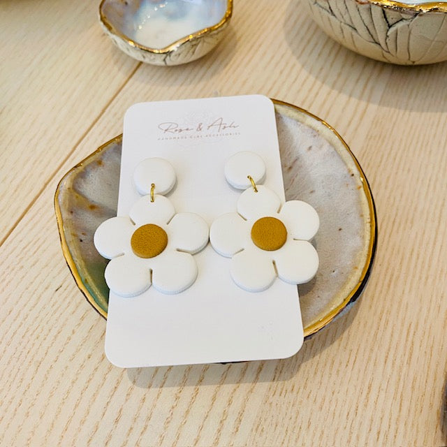 Clay Daisy Studs