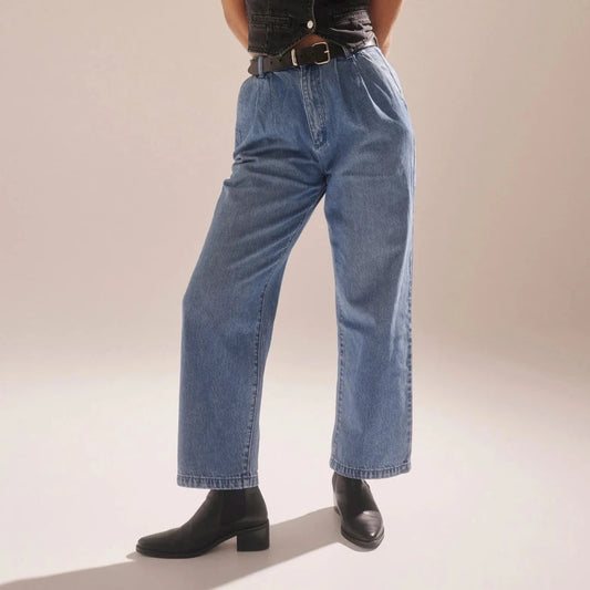 Rolla's, Chloe Pleat Pant, Azure