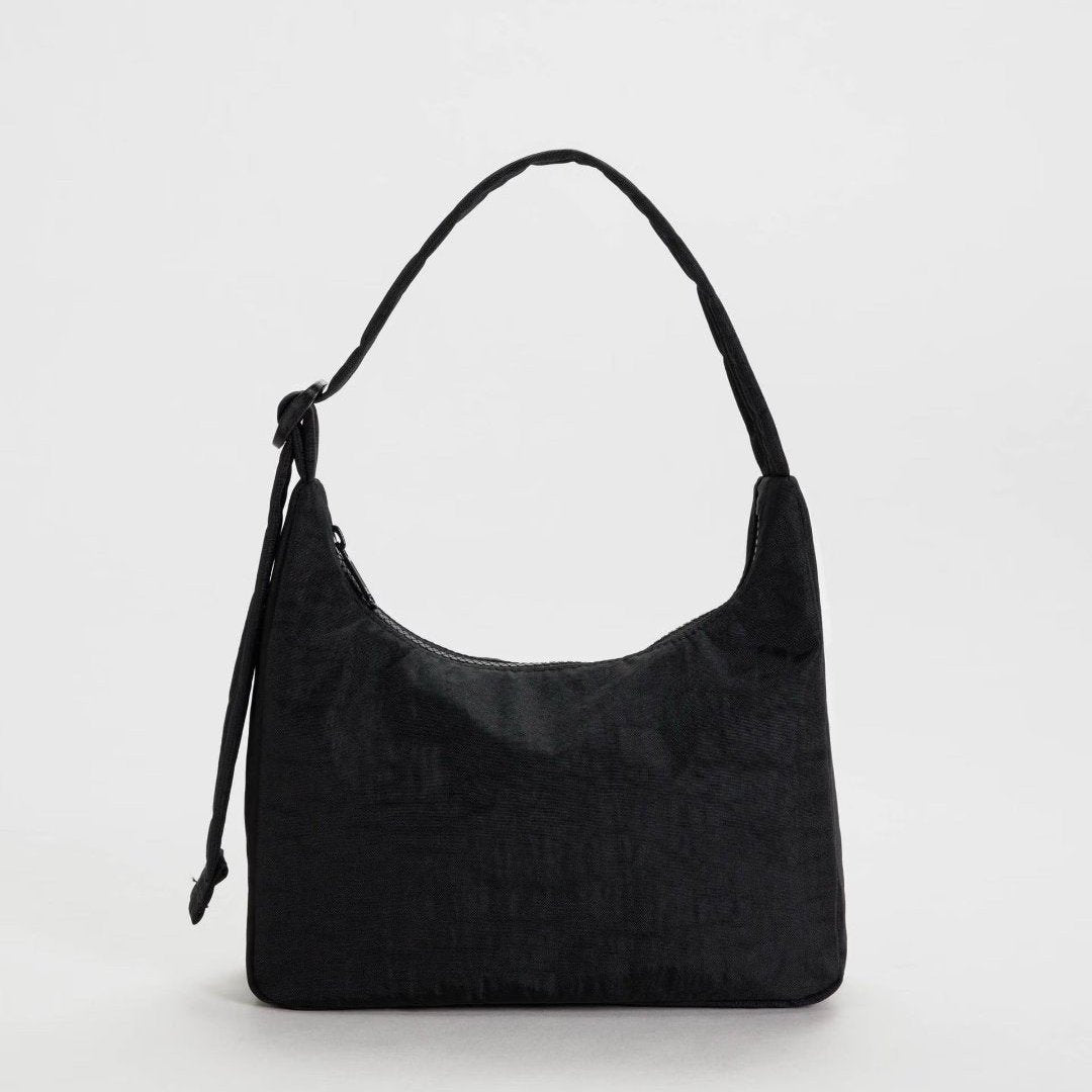 Baggu, Mini Nylon Shoulder Bag, Black