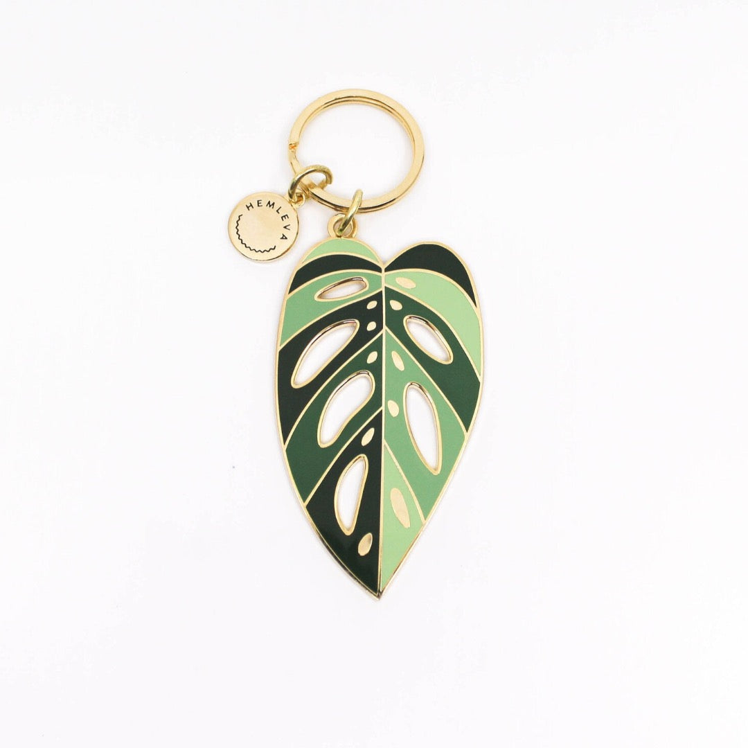 Monstera adansonii 'Archipelago' Keychain