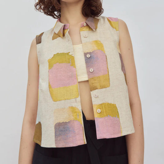 Eve Gravel, Nikki Shirt, Yellow Gold